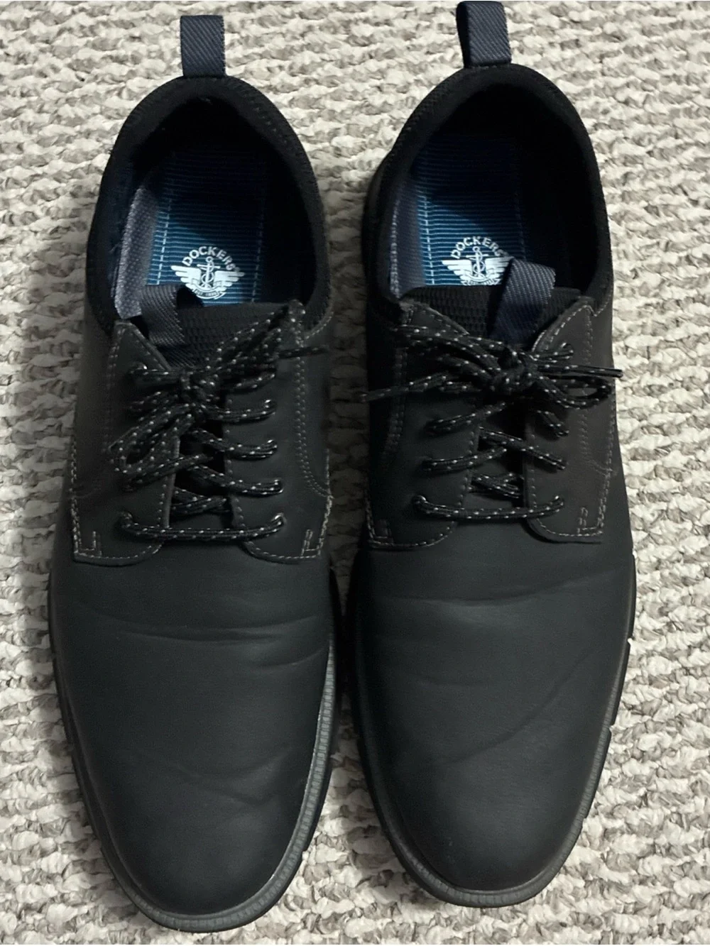 Dockers Men's Black Casual Lace-Up Shoessize 11.5 Supreme flex